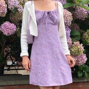 Floral Lavender Brandy Melville Dress